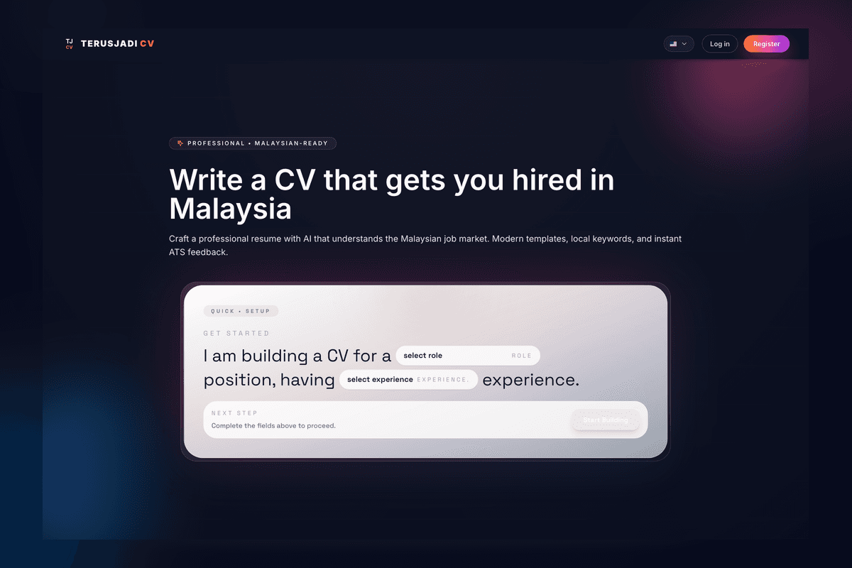 TerusJadiCV - AI-Powered Resume Builder