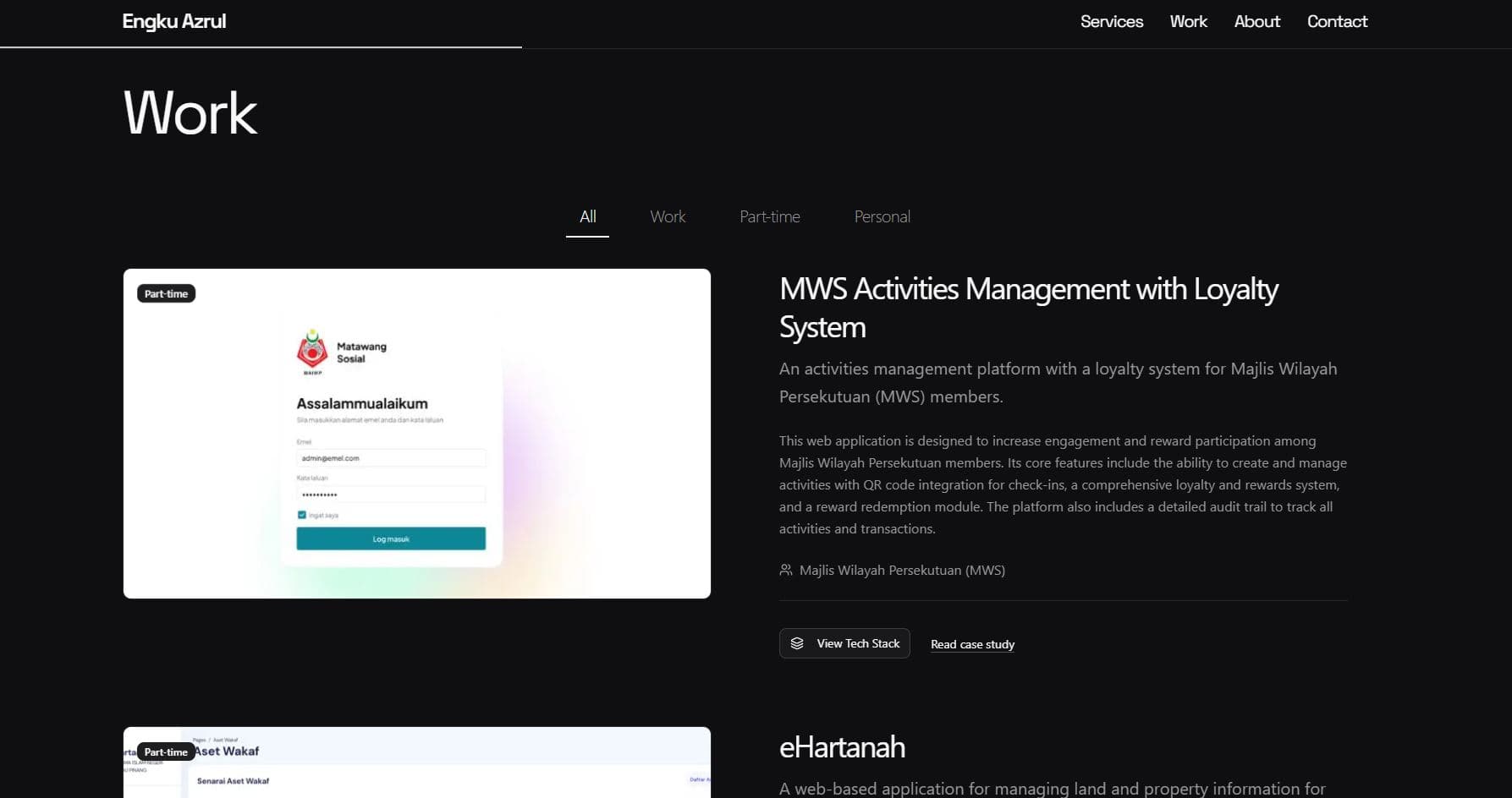 Portfolio App Screenshot 3